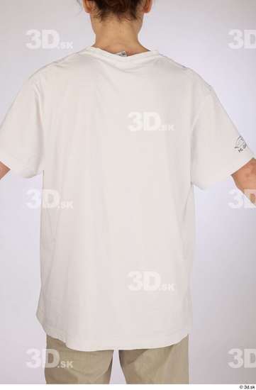 Upper Body Man White Casual Slim Studio photo references