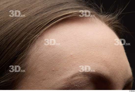 Face Woman White Slim Face Skin Textures