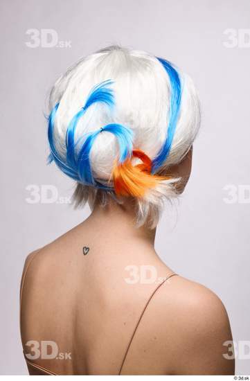 Head Hair Woman White Slim