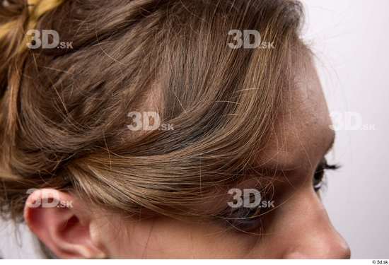 Head Hair Woman White Slim