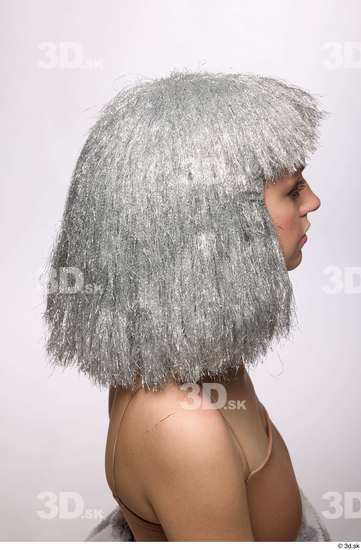 Head Hair Woman White Slim