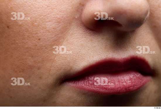 Face Woman White Slim Face Skin Textures