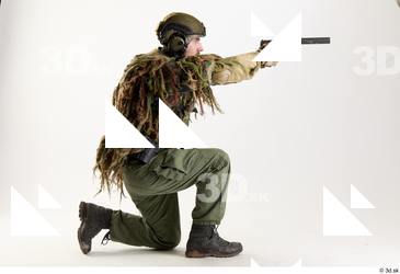 Alex Lee in Ghellie Kneeling Shooting kneeling shooting whole body…
