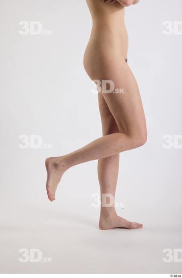 Leg Woman White Nude Slim Studio photo references