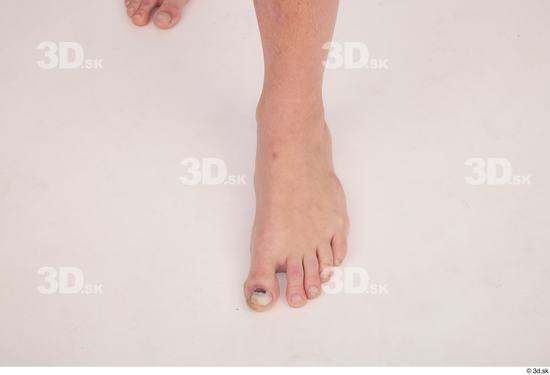 Foot Man White Nude Average Studio photo references