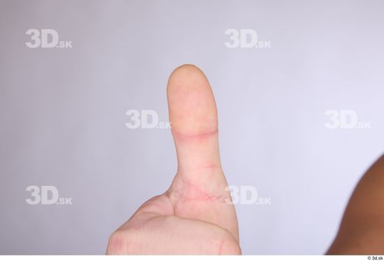 Fingers Man White Average Studio photo references