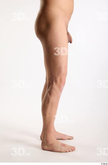 Leg Man White Nude Average Studio photo references