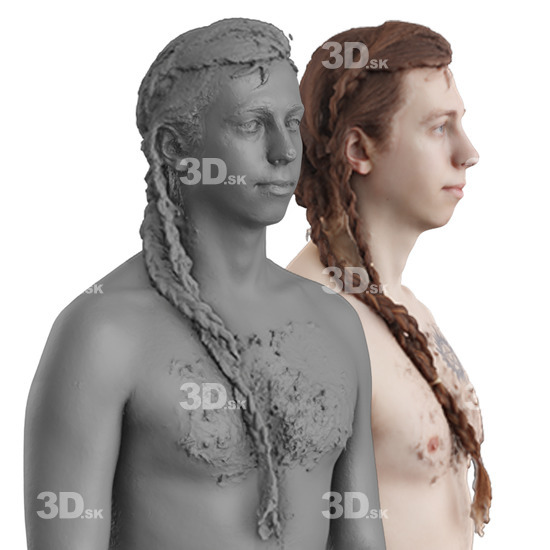 Head Man White 3D Groom Raw