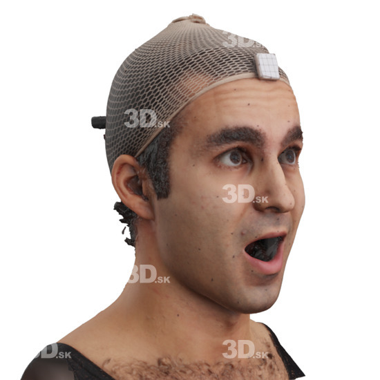 Head Man 3D Phonemes And Emotions Arab