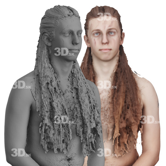 Head Man White 3D Groom Raw