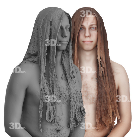 Head Man White 3D Groom Raw