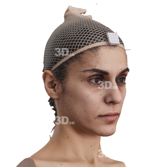 Head Woman 3D Phonemes And Emotions Arab