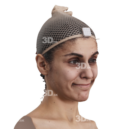 Head Woman 3D Phonemes And Emotions Arab