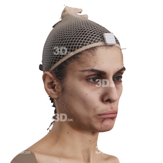 Head Woman 3D Phonemes And Emotions Arab