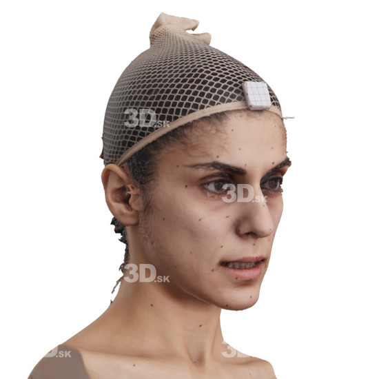 Head Woman 3D Phonemes And Emotions Arab