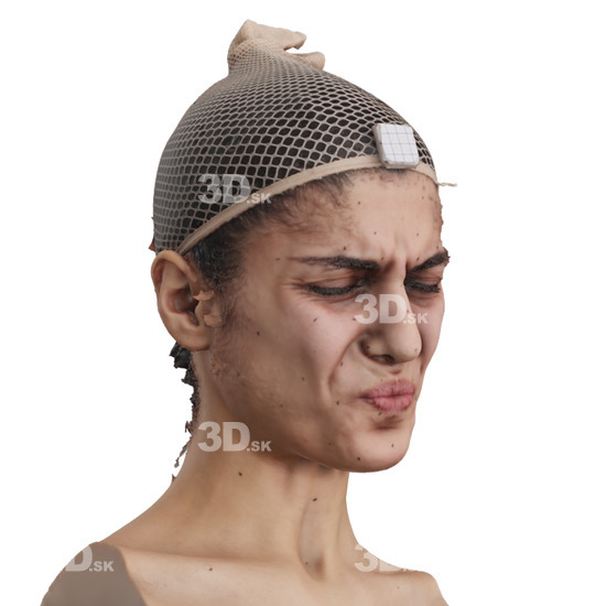 Head Woman 3D Phonemes And Emotions Arab