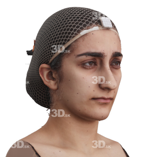 Head Woman 3D Phonemes And Emotions Arab