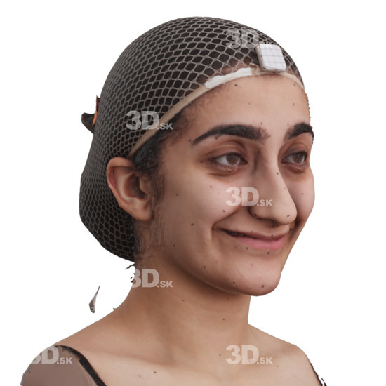 Head Woman 3D Phonemes And Emotions Arab