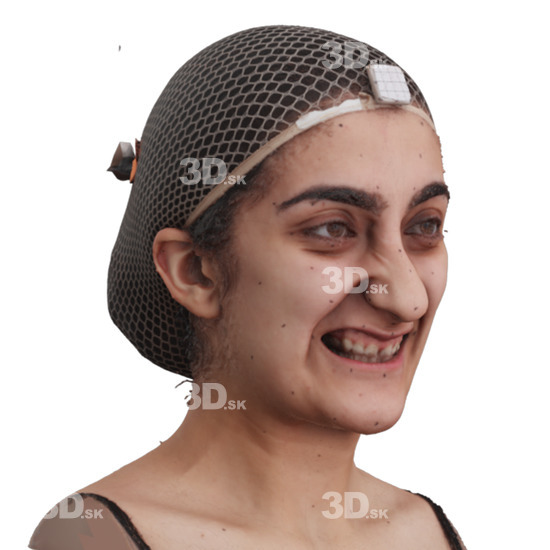 Head Woman 3D Phonemes And Emotions Arab