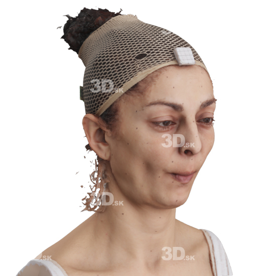 Head Woman 3D Phonemes And Emotions Arab