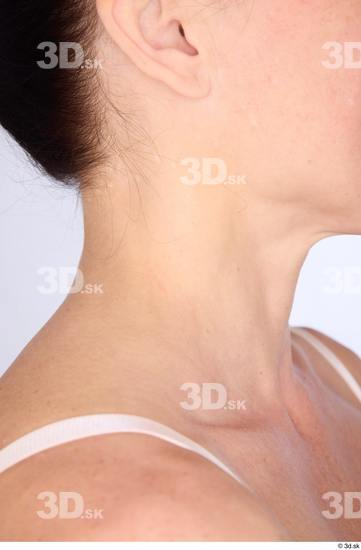 Neck Woman White Nude Athletic Studio photo references