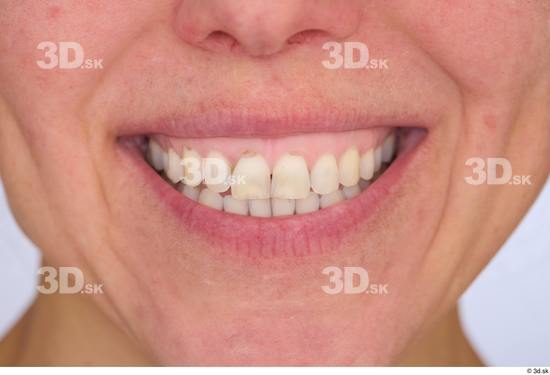 Teeth Woman White Athletic Studio photo references