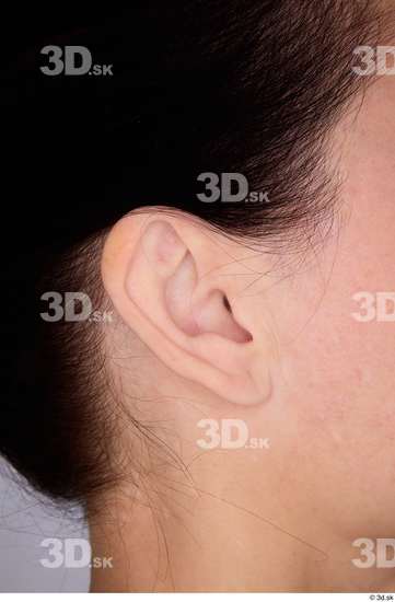 Ear Woman White Athletic Studio photo references