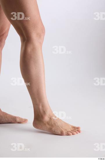 Calf Woman White Nude Athletic Studio photo references