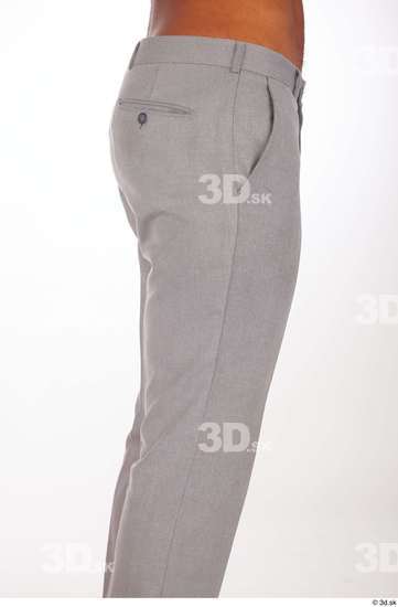 Thigh Man Black Casual Trousers Athletic Studio photo references