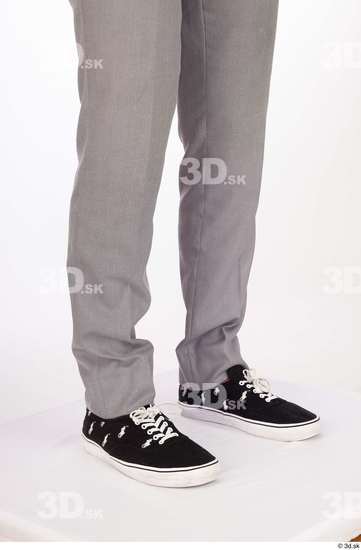 Leg Man Black Casual Trousers Athletic Studio photo references