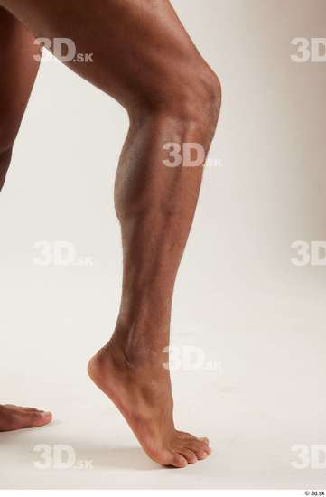 Calf Man Black Athletic Studio photo references