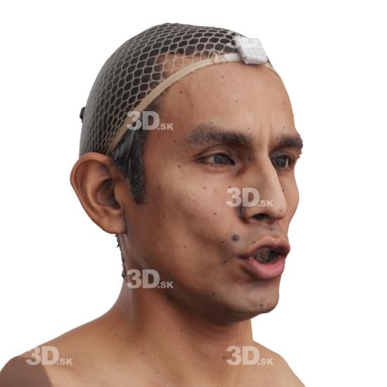 Head Man 3D Phonemes And Emotions Hispanic
