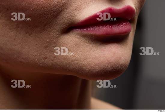 Face Woman White Slim Face Skin Textures