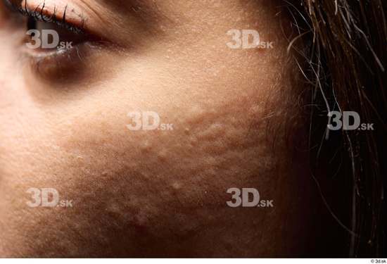 Face Woman Slim Face Skin Textures Hispanic