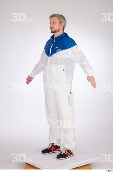 Man White Athletic Studio photo references