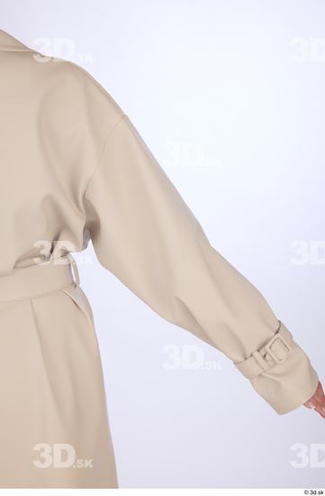 Arm Upper Body Woman Casual Coat Slim Studio photo references