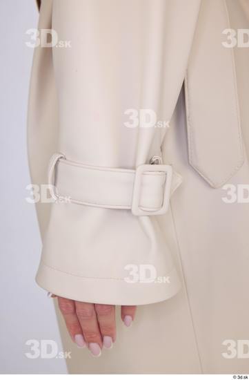 Upper Body Woman Casual Coat Slim Studio photo references