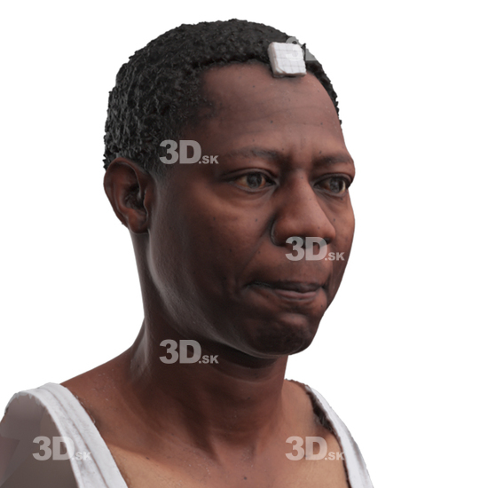 Head Man Black 3D Phonemes And Emotions