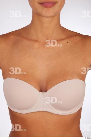 Chest Breast Woman White Underwear Slim Studio photo references