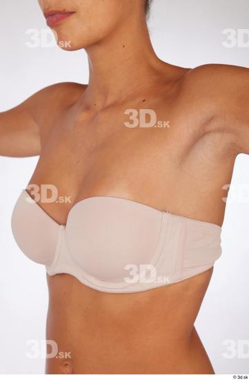 Chest Breast Woman White Underwear Slim Studio photo references