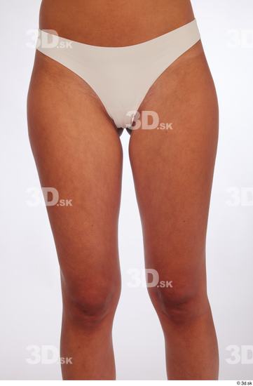 Thigh Woman White Underwear Slim Studio photo references