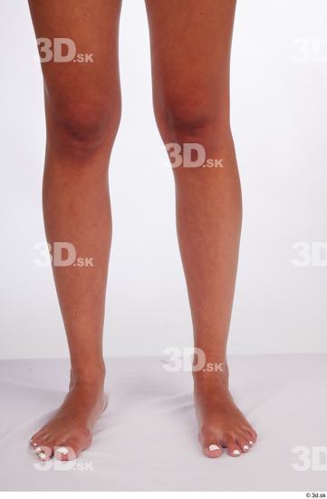 Calf Woman White Slim Studio photo references