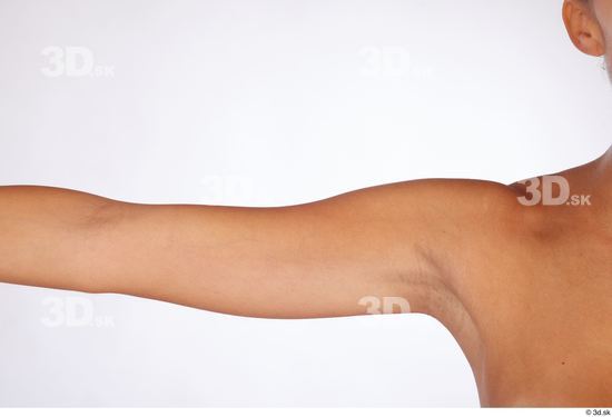 Arm Woman White Nude Slim Studio photo references