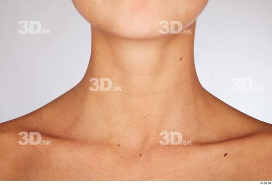 Neck Woman White Nude Slim Studio photo references