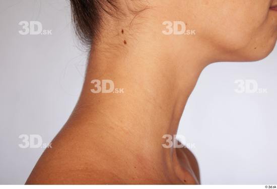 Neck Woman White Nude Slim Studio photo references