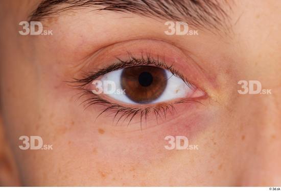 Eye Woman White Slim Studio photo references