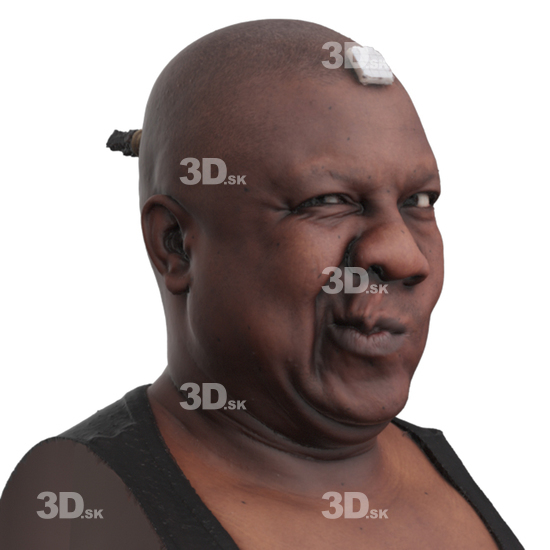 Head Man Black 3D Phonemes And Emotions