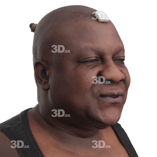 Head Man Black 3D Phonemes And Emotions