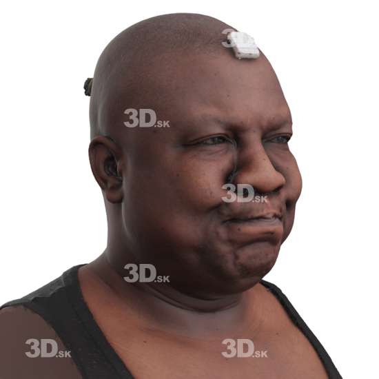 Head Man Black 3D Phonemes And Emotions