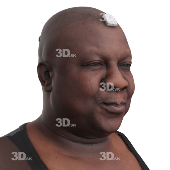 Head Man Black 3D Phonemes And Emotions